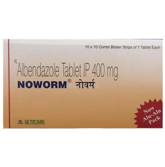noworm 400mg tablet 1's